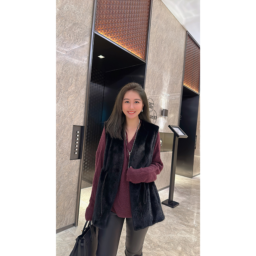 【王雯馨】“梨花梦故里”高奢系 气质时髦 抽绳显瘦 加厚款 秋冬马甲