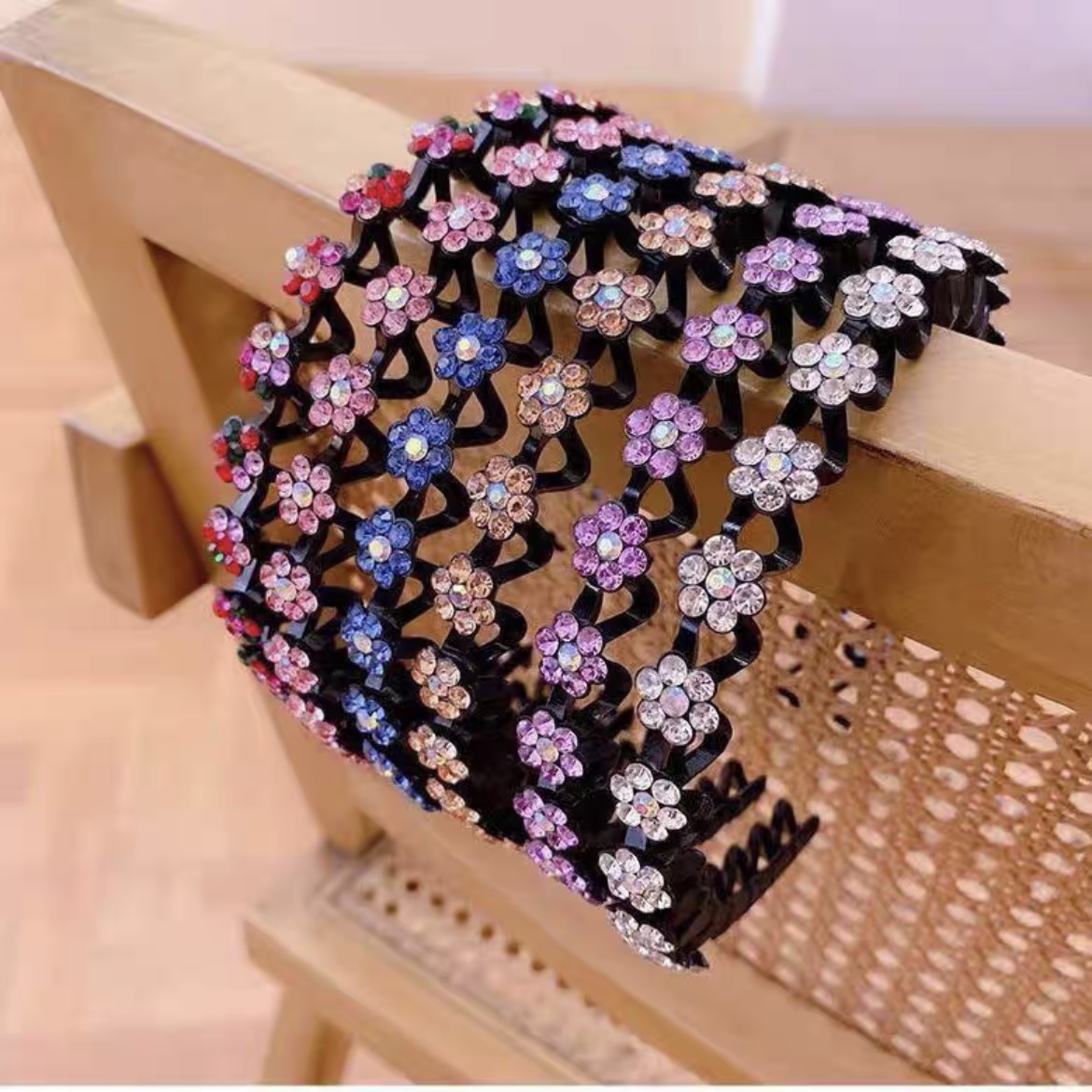 网红波浪发箍女刘海增高碎发卡懒人编发头箍简约仙百搭气防滑发夹