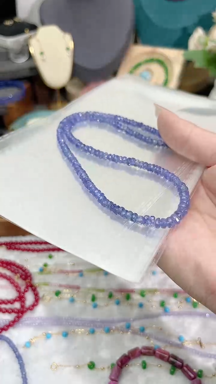 【闪购商品】坦桑石颈饰银S925镶嵌刻399