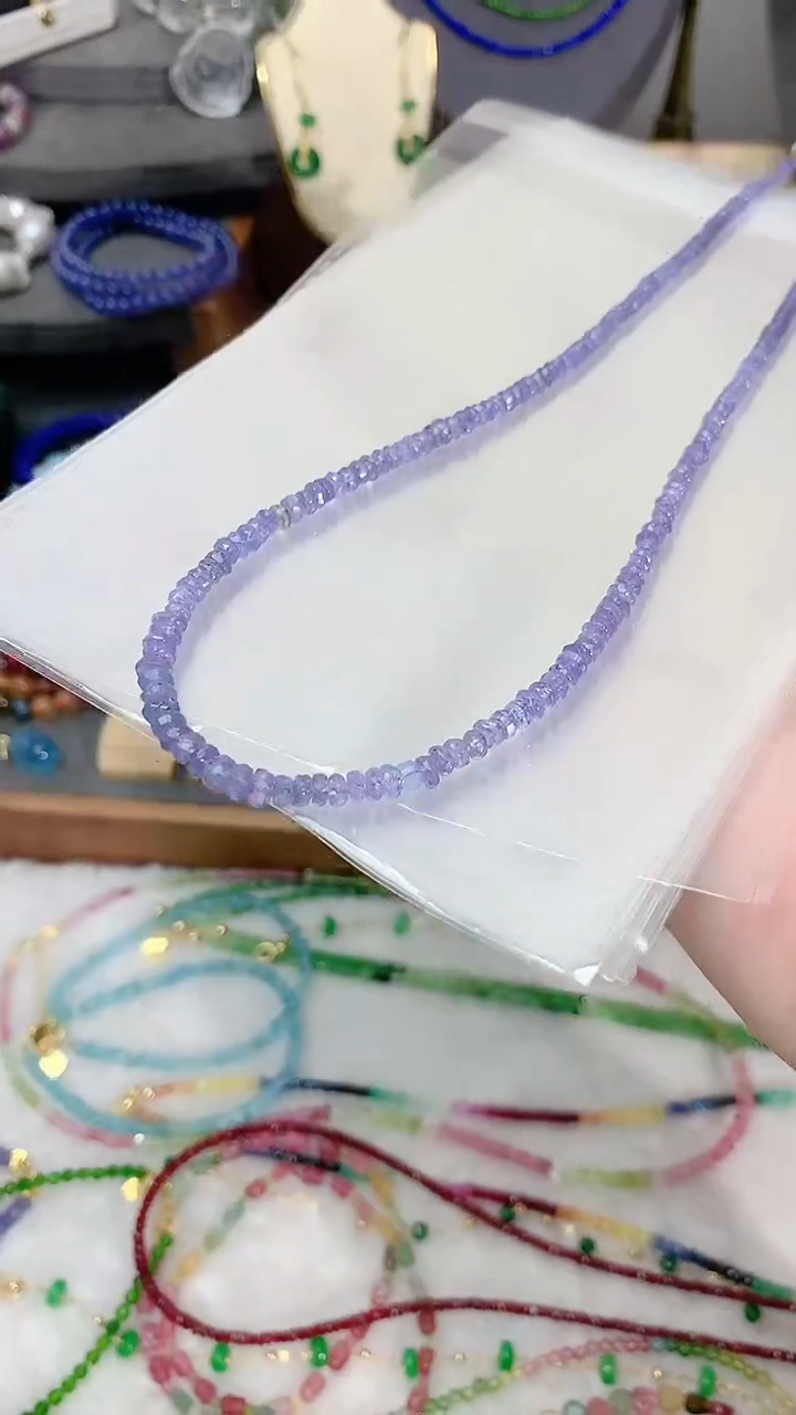 【闪购商品】坦桑石颈饰18K金镶嵌想499