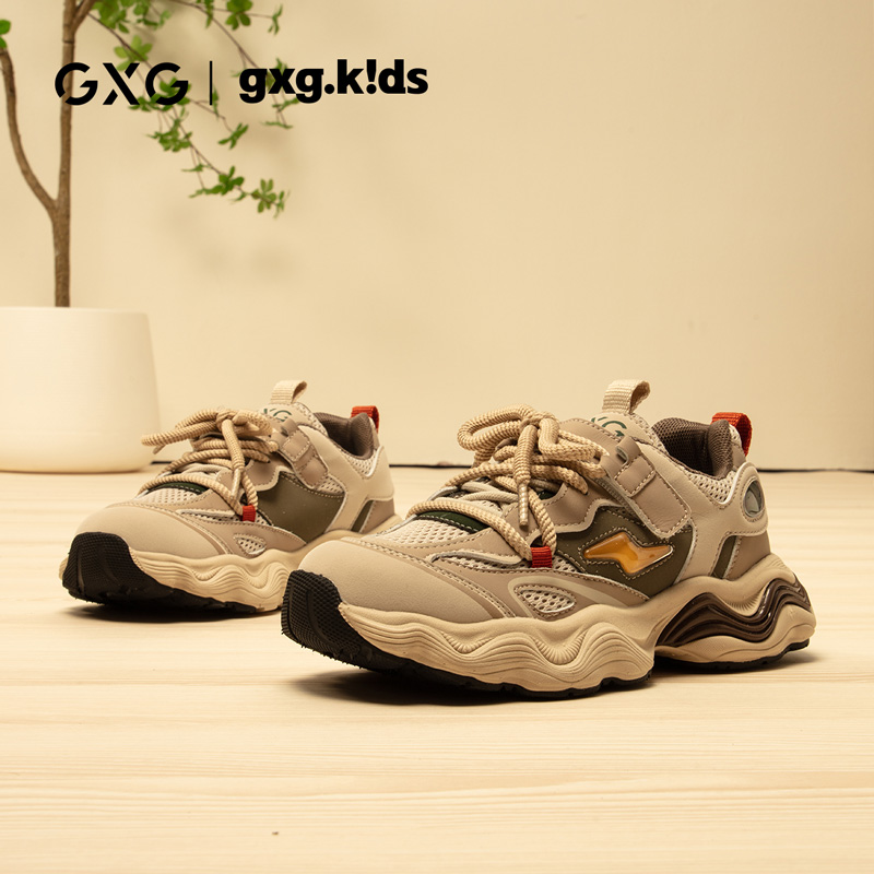 GXG童鞋跑步鞋运动鞋魔术贴软底轻便时尚男童鞋女童鞋运动休闲鞋