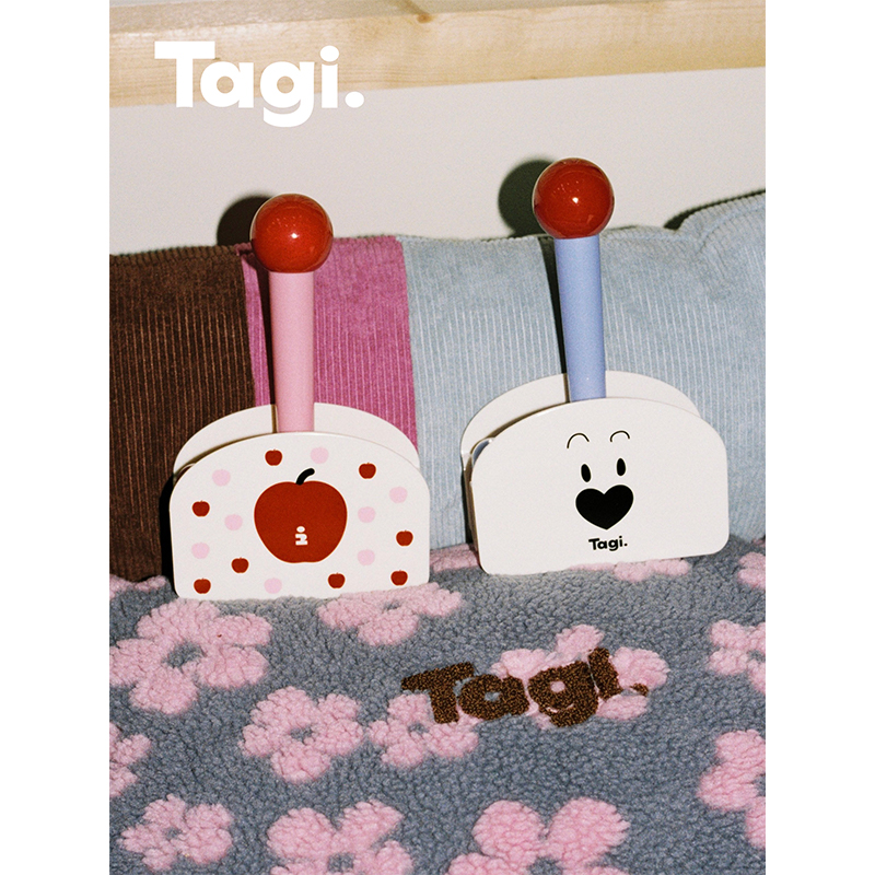 Tagi.《i》想象苹果可爱哈哈小狗便携除毛滚筒替换家用粘毛器创意