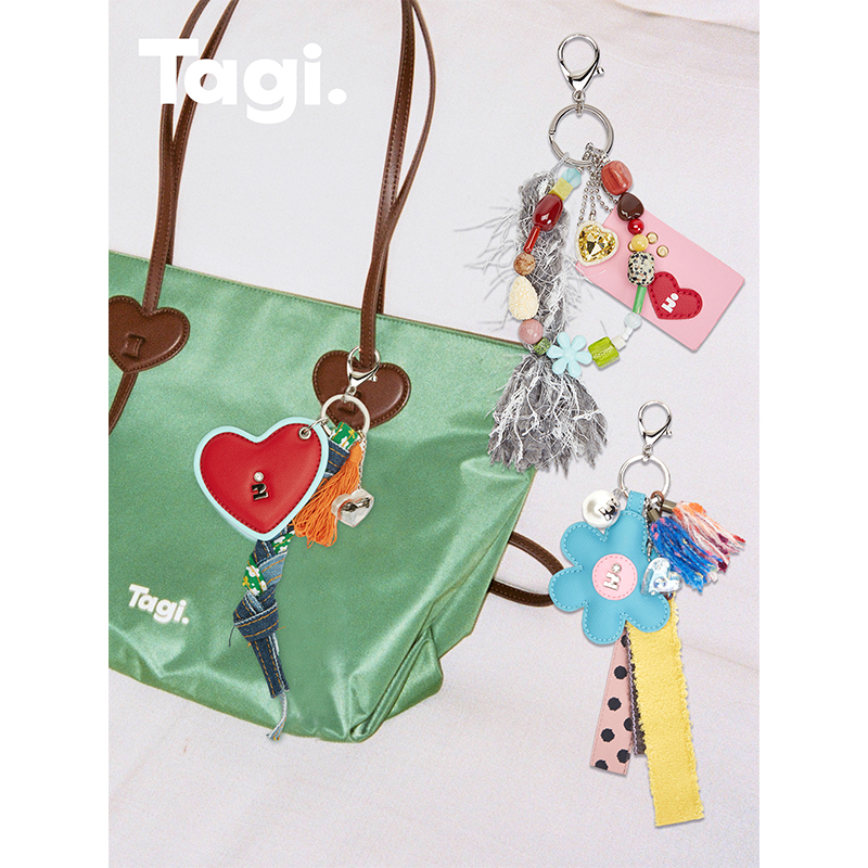 Tagi.编织流浪串珠手作皮革流苏挂饰包挂件腰挂裤挂