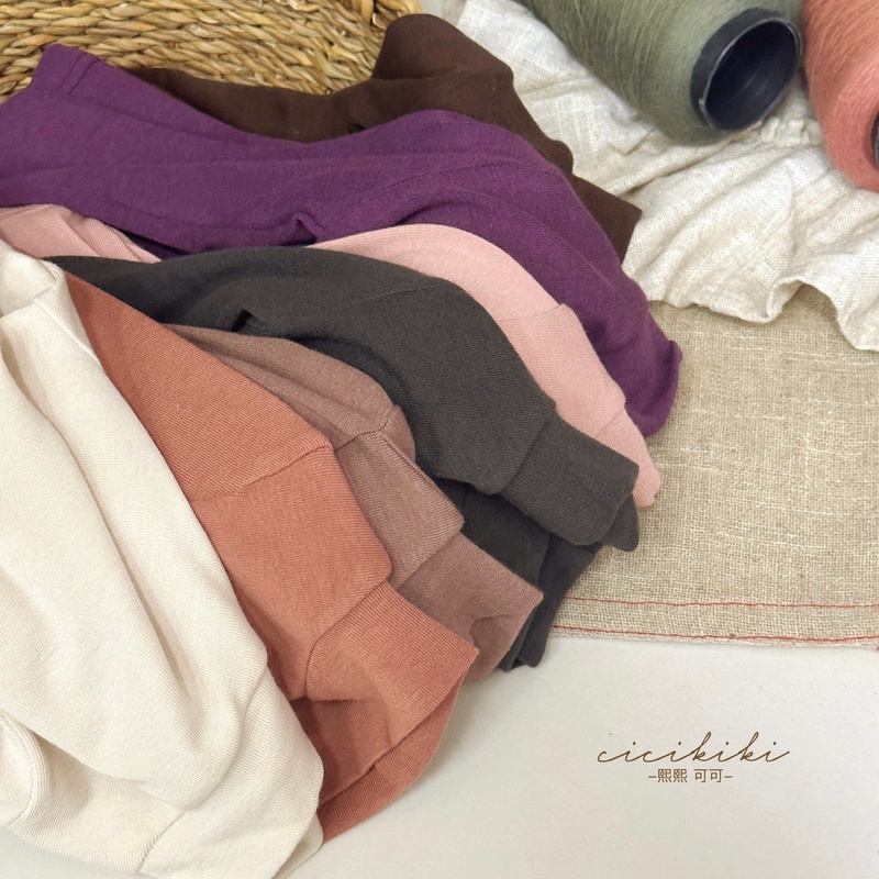 【暖宝宝中领】女童莫兰迪秋长袖领打底衫上衣 DDS2401  DDK2407