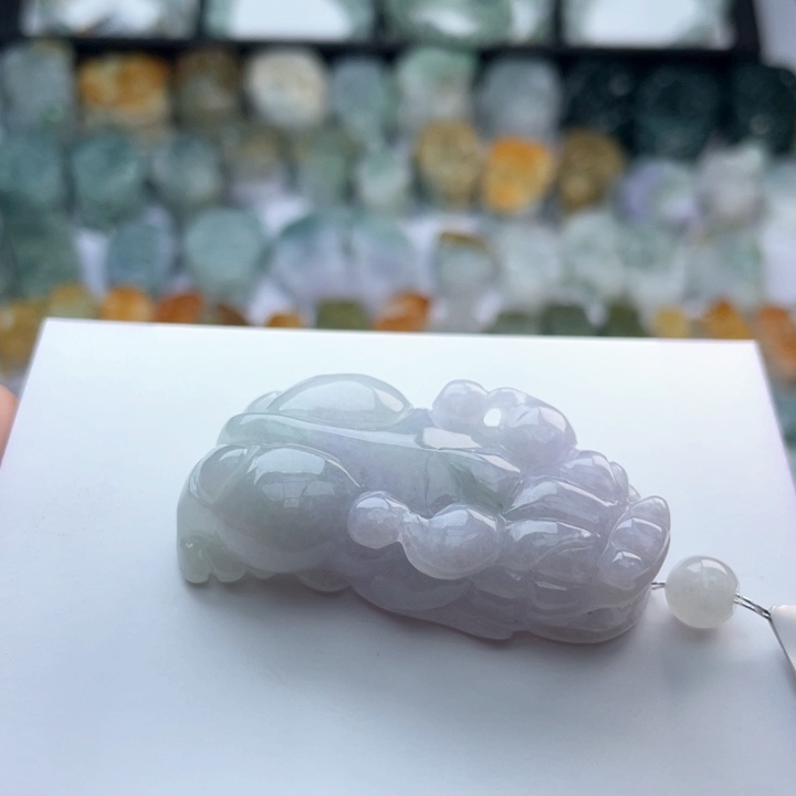 翡翠颈饰未镶嵌貔貅