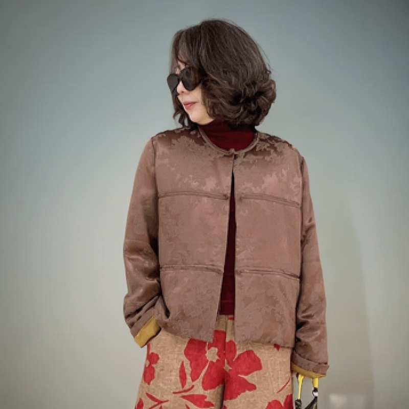 人丝麻交织提花国风丝绵