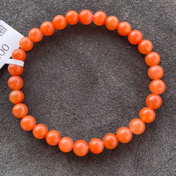 原矿无优化保山南红大水沟5-6mm单圈圆珠手串