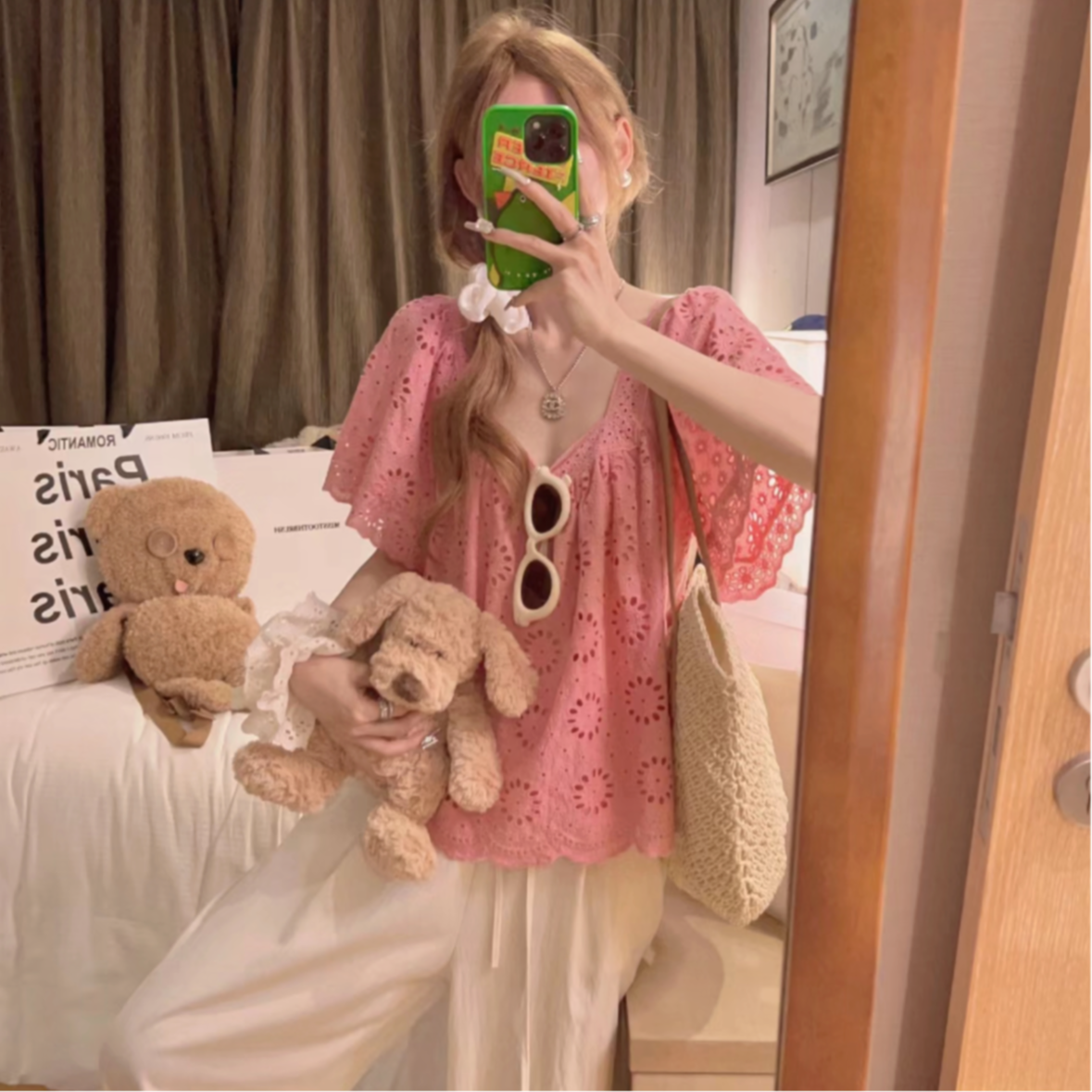 《孤品》甜美上衣薄款宽松夏季百搭减龄洋气气质小众