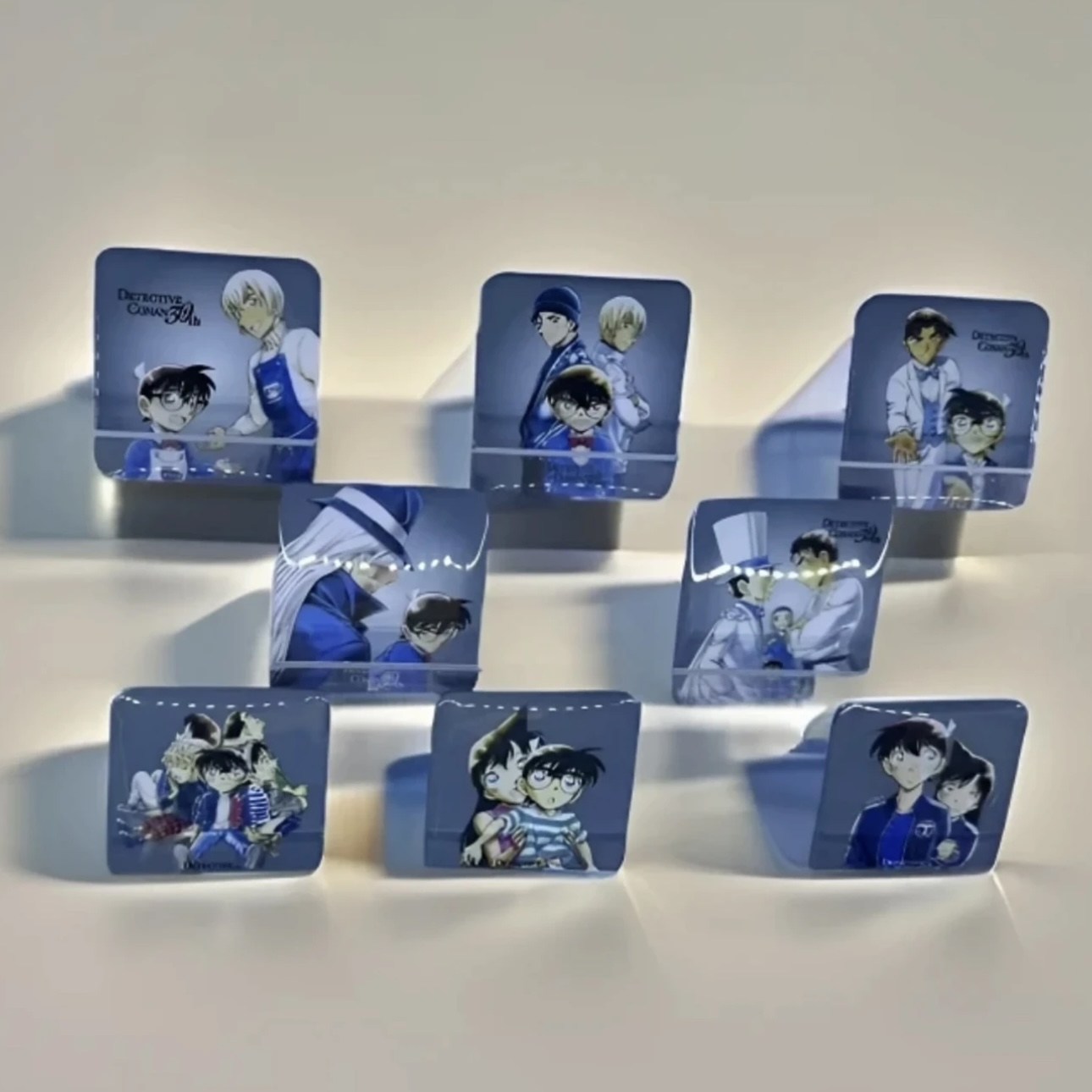 【韩谷】30周年方吧唧 名侦探柯南 收集收藏卡牌盲盒