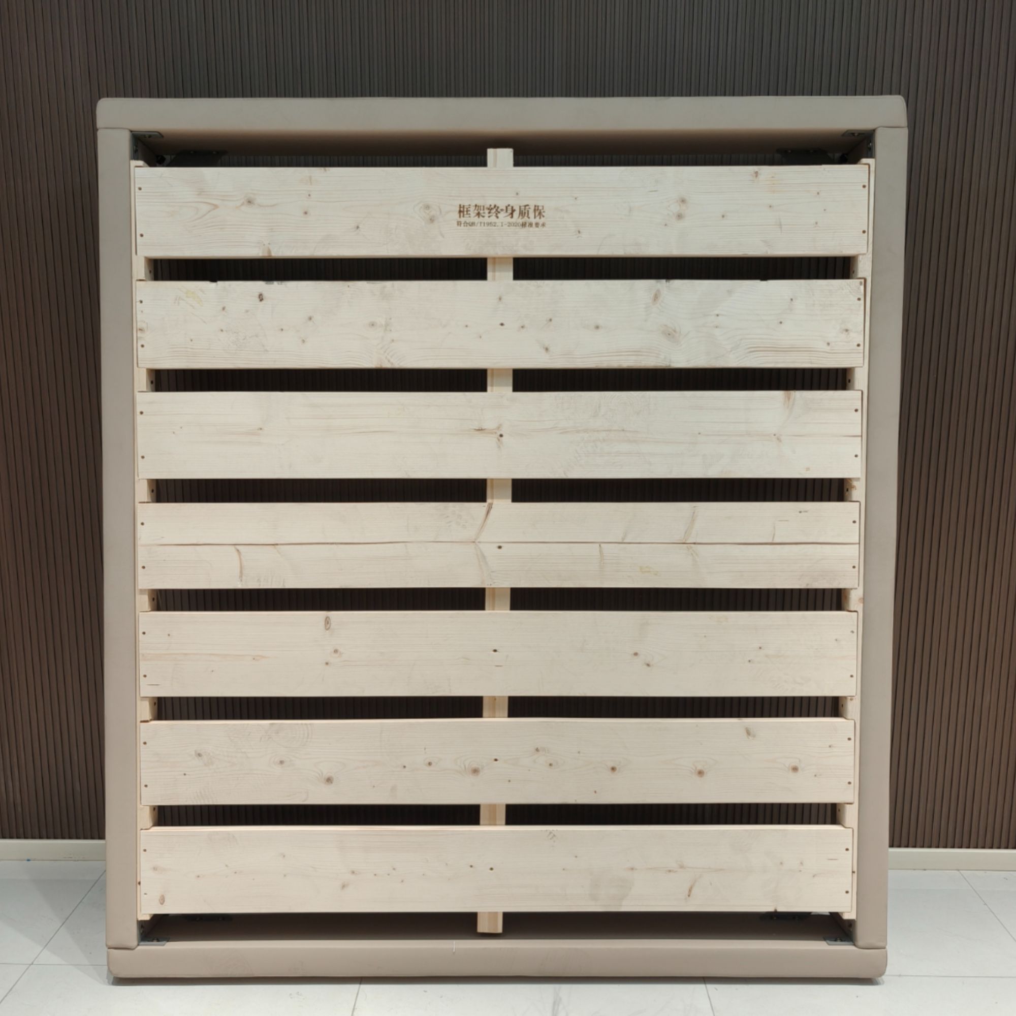 实木床排骨架简约小户型1.2米单人榻榻米床1.5/1.8无床头家用