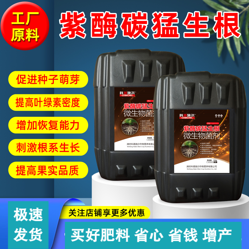 紫酶碳生根剂微生物菌剂猛生根原液改良土壤冲施肥厂家