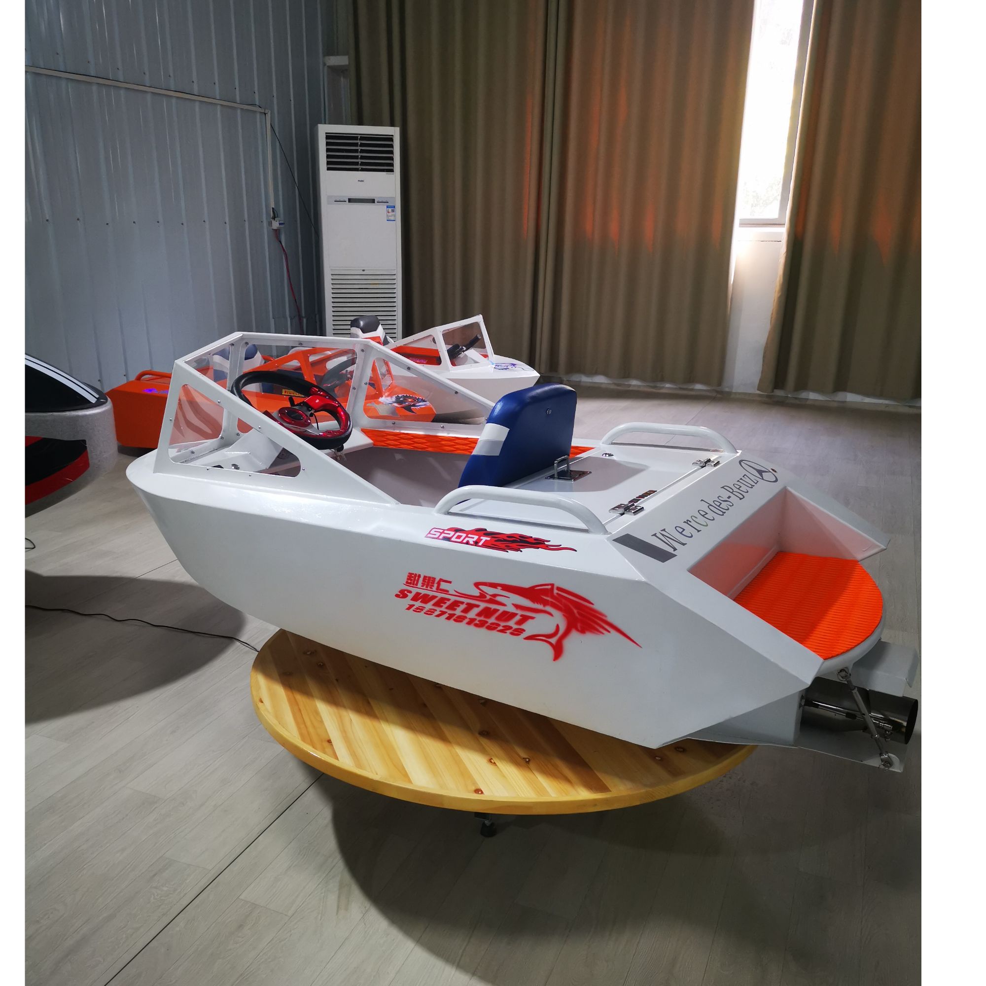 电动卡丁船单人水上小快艇铝合金喷射艇高速飘逸游乐船冲浪艇