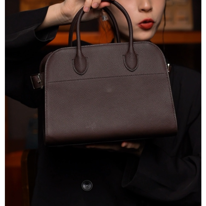 LEATHER BAG STUDIO 原创高定“保龄球”真皮包-H1252