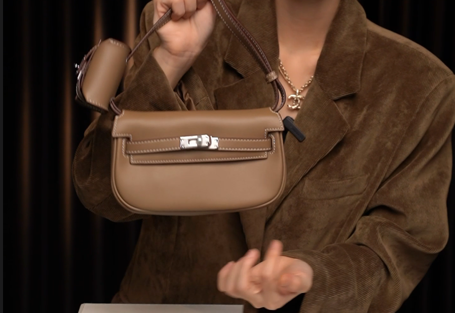 LEATHER BAG STUDIO 原创高定 ”饺子“ 真皮包-H1105