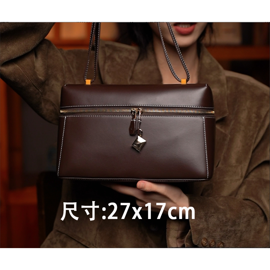 LEATHER BAG STUDIO 原创高定“盒子”真皮包-H1241