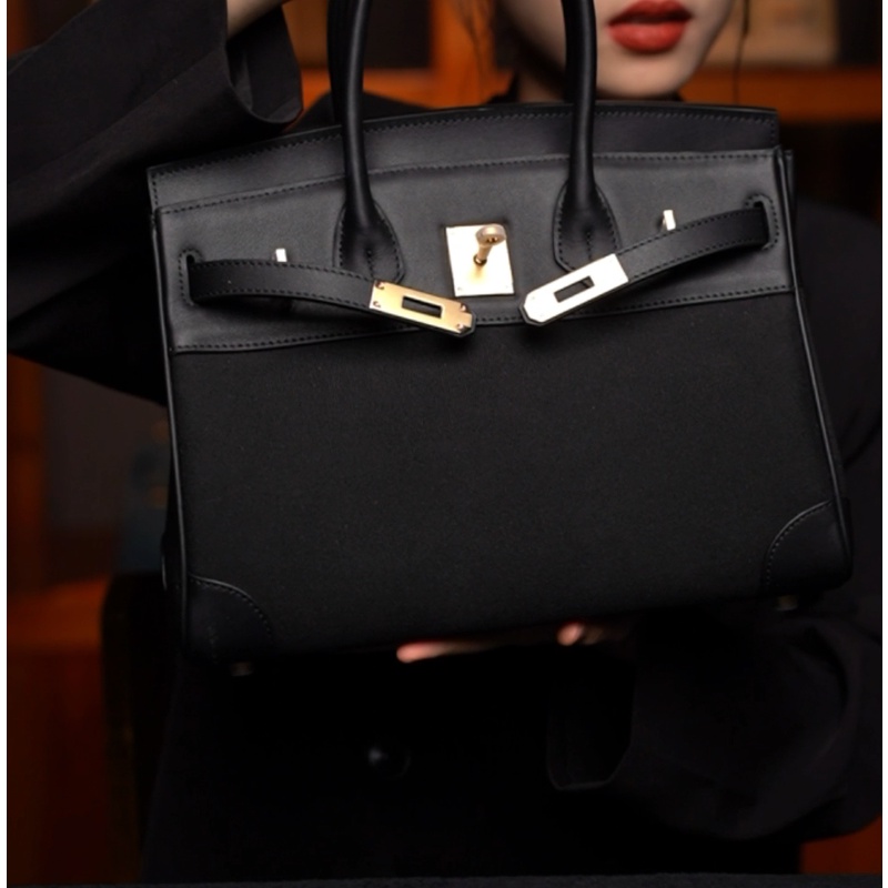 LEATHER BAG STUDIO 原创高定真皮包”铂金“-H1280