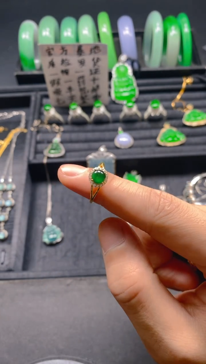【闪购商品】翡翠挂件银S925镶嵌0344577505