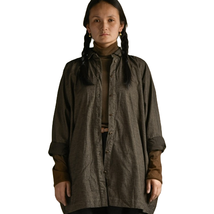 ZUO AN MI XIANG/左岸迷香／2022秋冬／长衬衫Z22FW1025宽松休闲