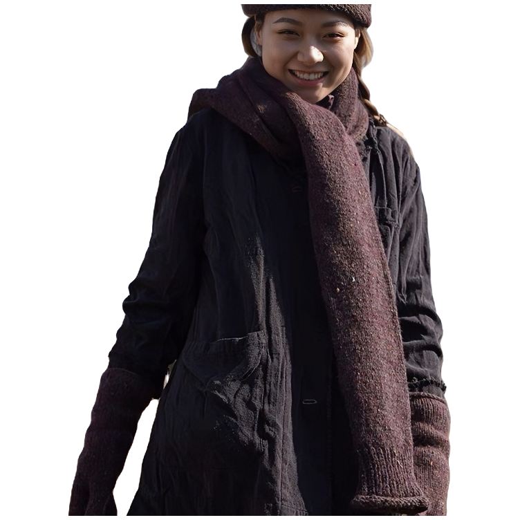 ZUO AN MI XIANG/左岸迷香/2021秋冬/围巾 紫色 冬季保暖长款加厚