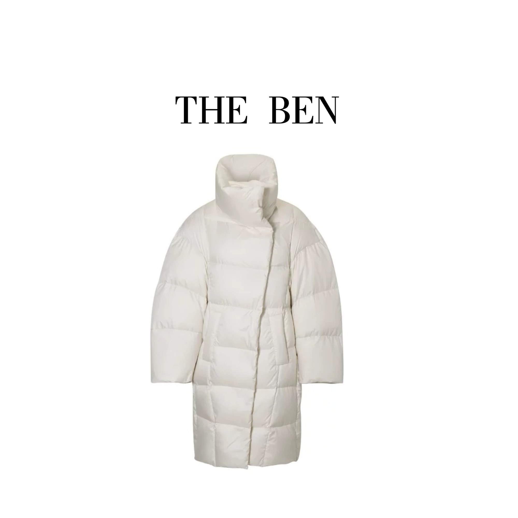 THEBEN2024冬季新品时尚休闲极简风长款羽绒服 B0145-A2