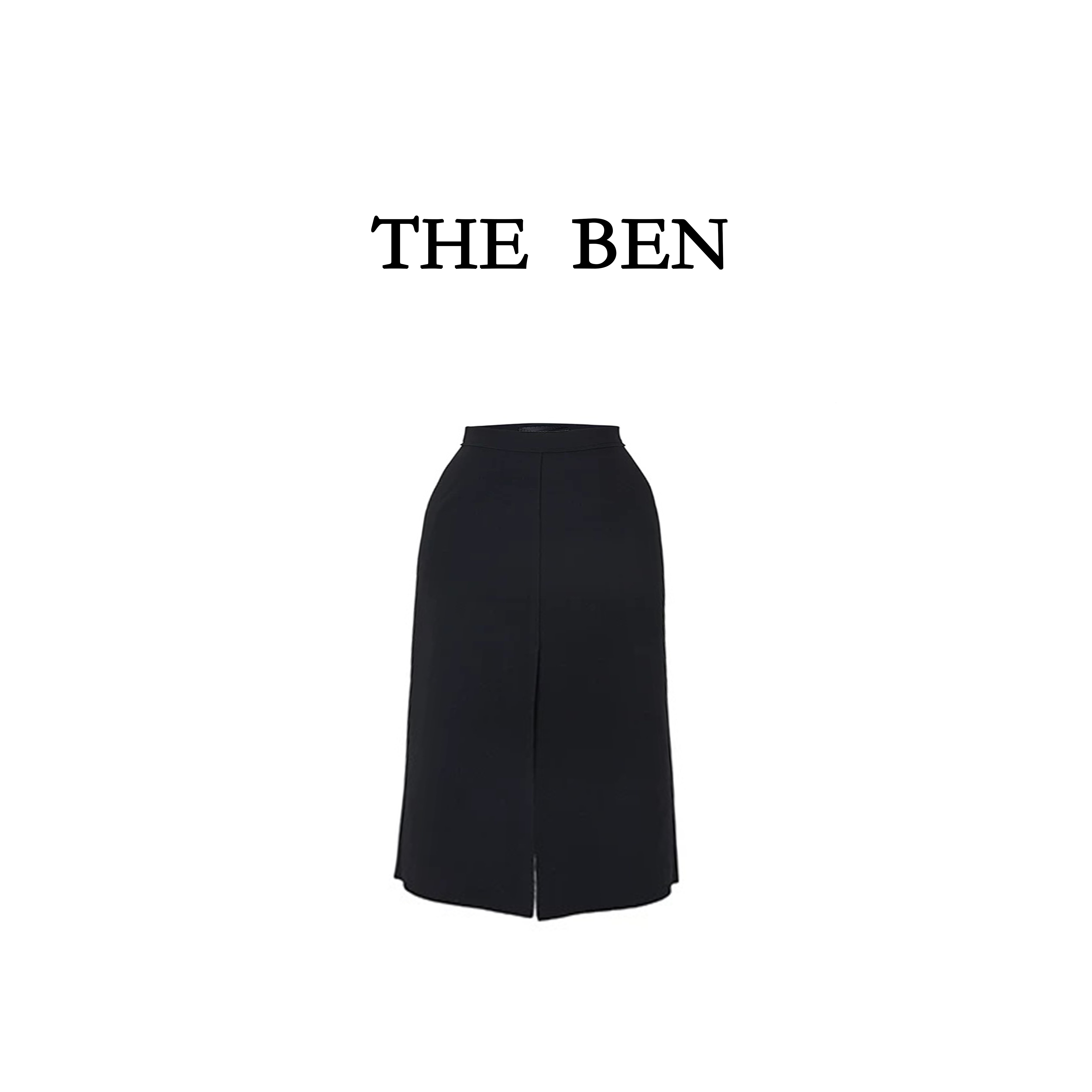 THEBEN福利款2024新品 高级感极简修身半身裙咩咩毛半裙 AW808