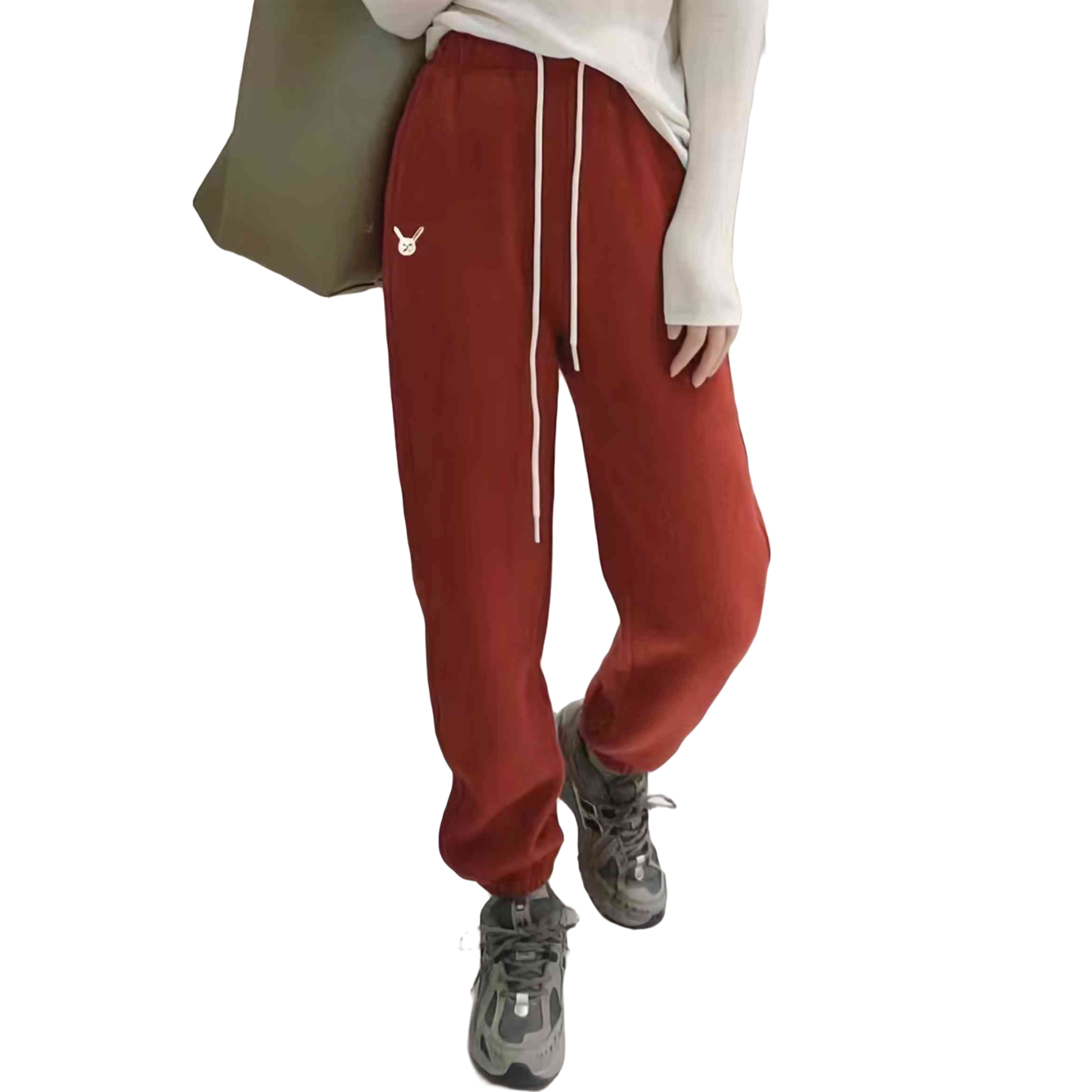 韩版高腰显瘦运动卫裤女百搭时尚加绒冬高品质宽松舒适休闲哈伦裤