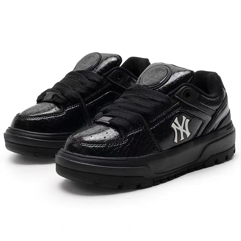 MLB低帮板鞋男女同款2024年秋季新款休闲鞋厚底运动鞋3ASXCWL4N