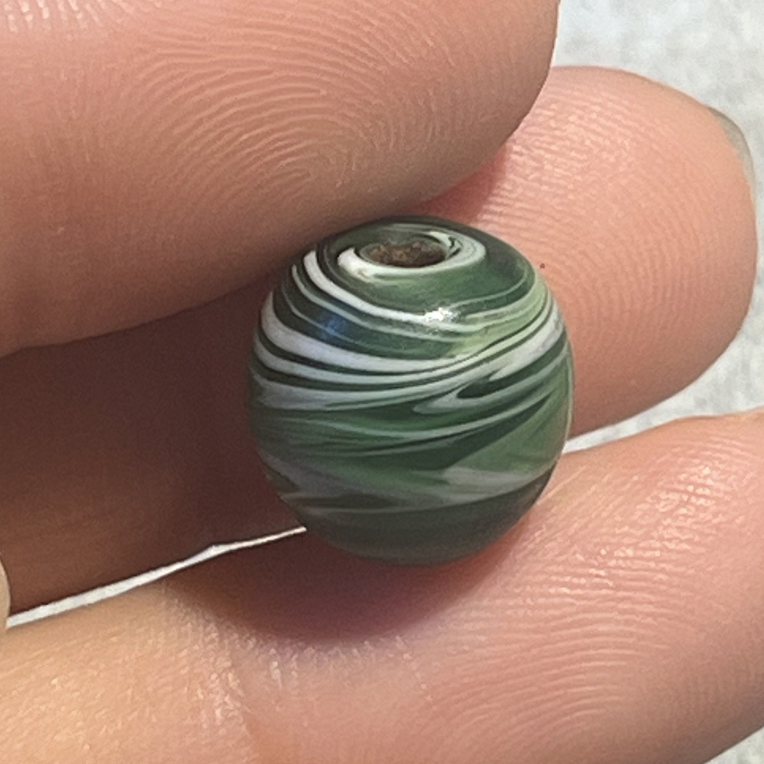 藏地风格搅胎琉璃珠子吊坠