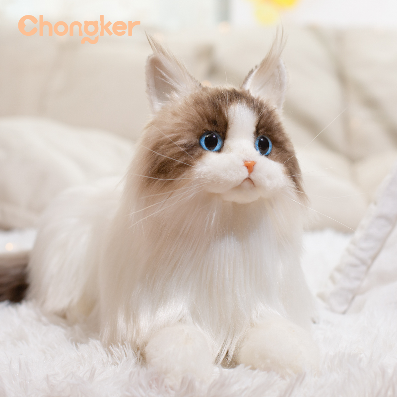 Chongker液体仿真布偶猫咪儿童毛绒玩具玩偶宝宝夏日生日礼物品