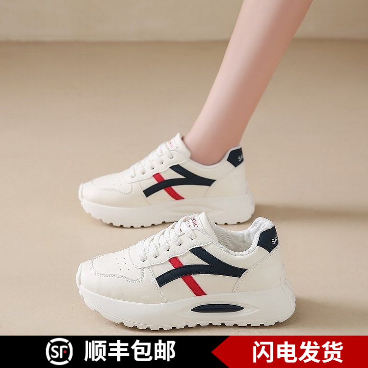 网鞋透气百搭新款韩版软底运动休闲鞋时尚厚底小白鞋潮流老爹鞋