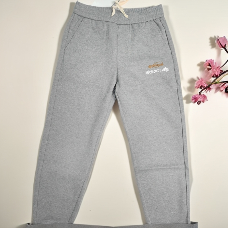 新款秋冬灰色秋季休闲运动男士宽松卫裤百搭训练收腿简约跑步