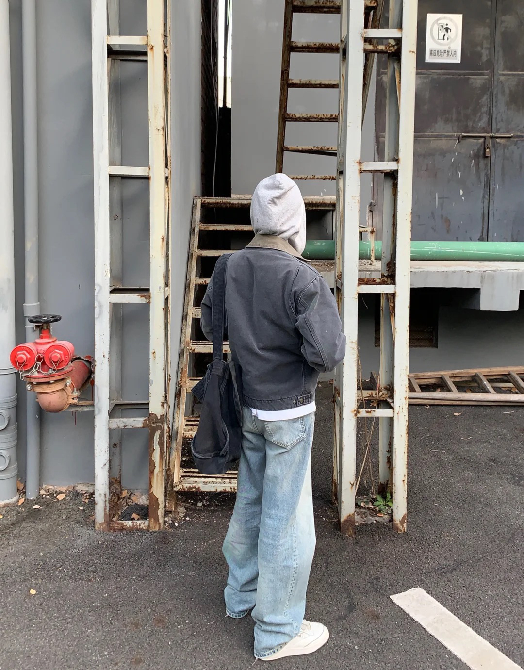 短宽版型美式工装夹克j97wip01