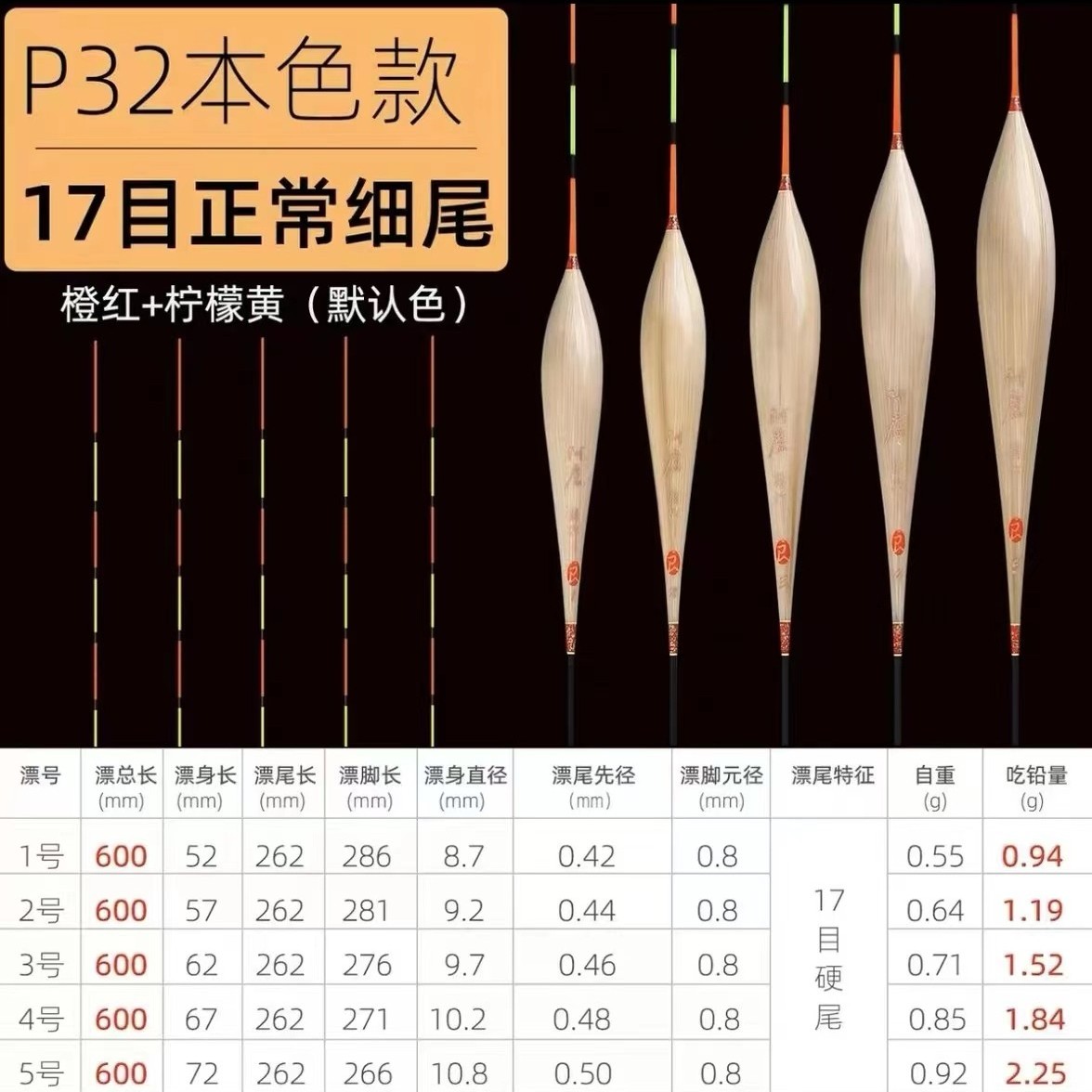 阿卢浮漂LPP32 行程浮漂黑坑精细做钓 灵敏度高中下层接口信号干
