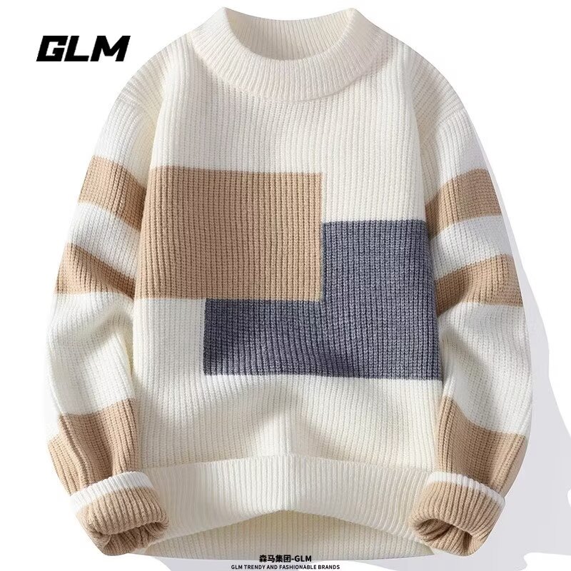 2022 新款 半高领  青少年拼色冬季保暖毛衣  主推款