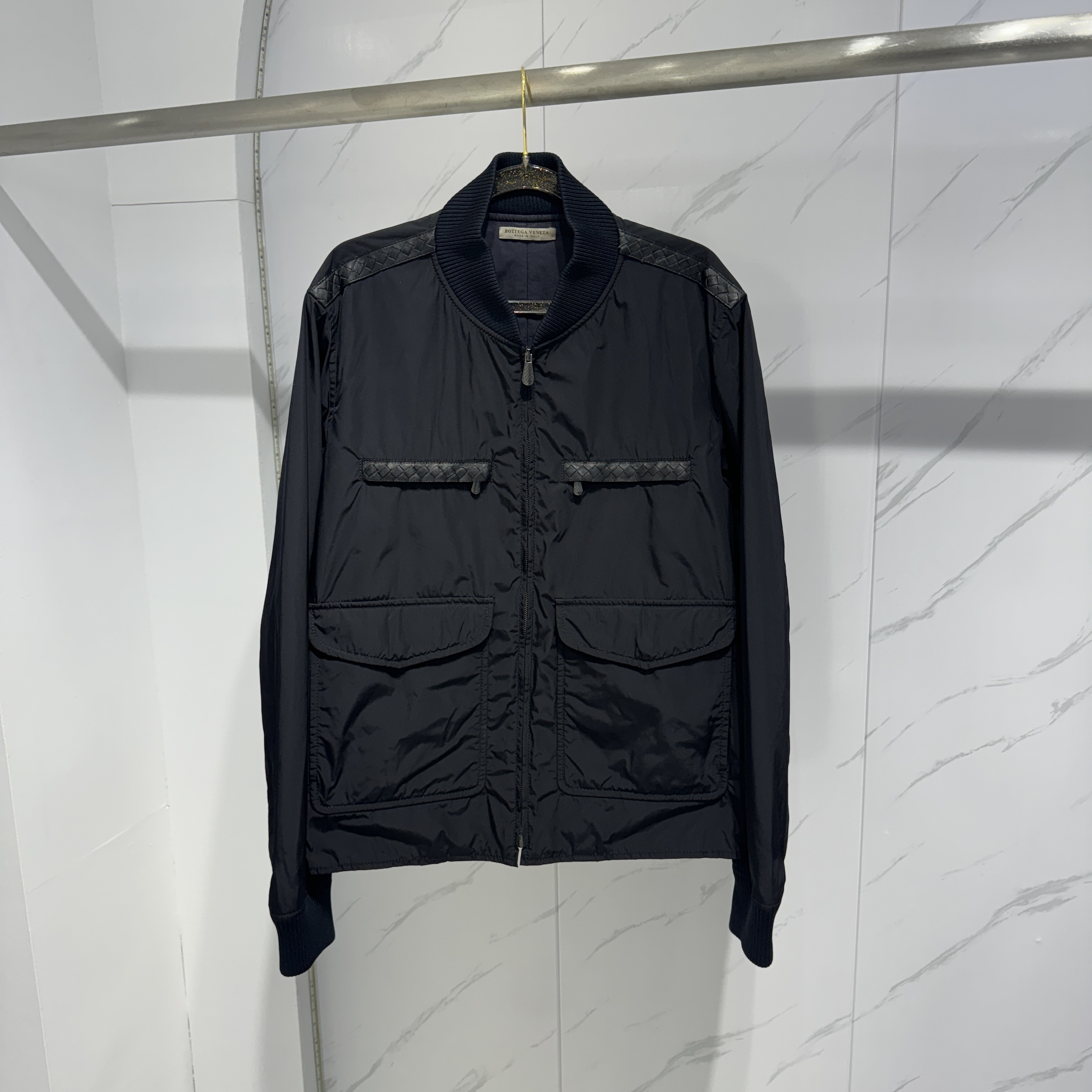 95新 BOTTEGA VENETA/葆蝶家 BV口袋夹克外套/50码