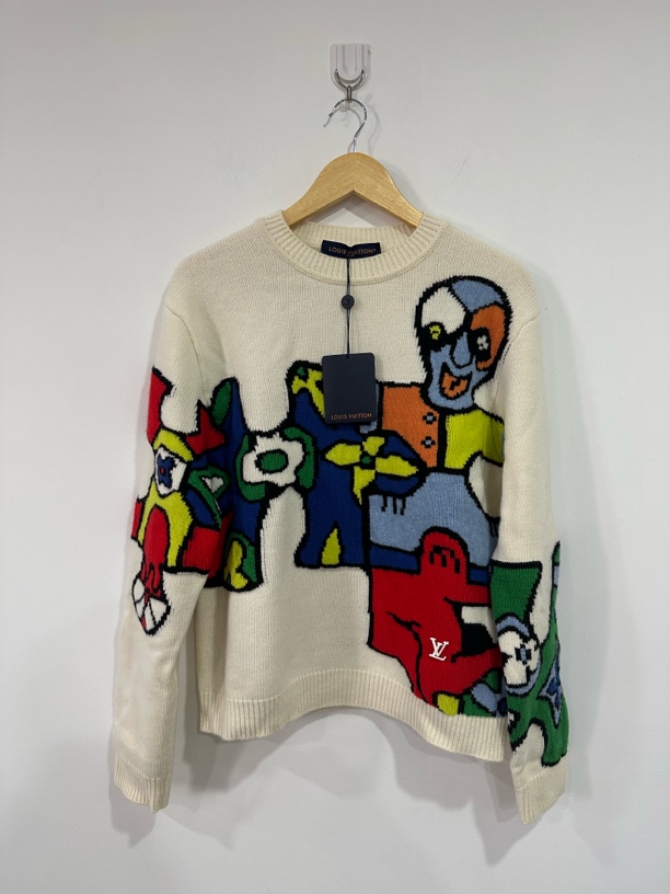Lv 卡通毛衣 全新带吊 S码