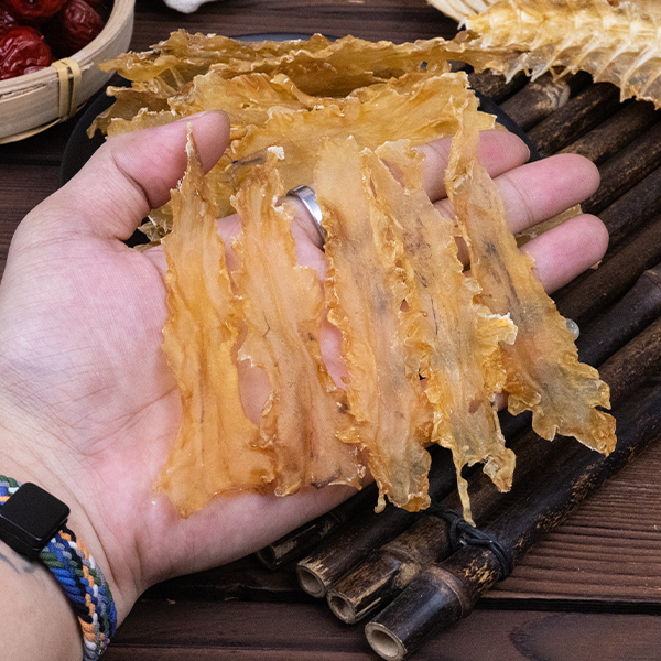 100头鳕鱼胶片冰岛鳕鱼胶低腥味胶原蛋白花胶干花胶鱼胶