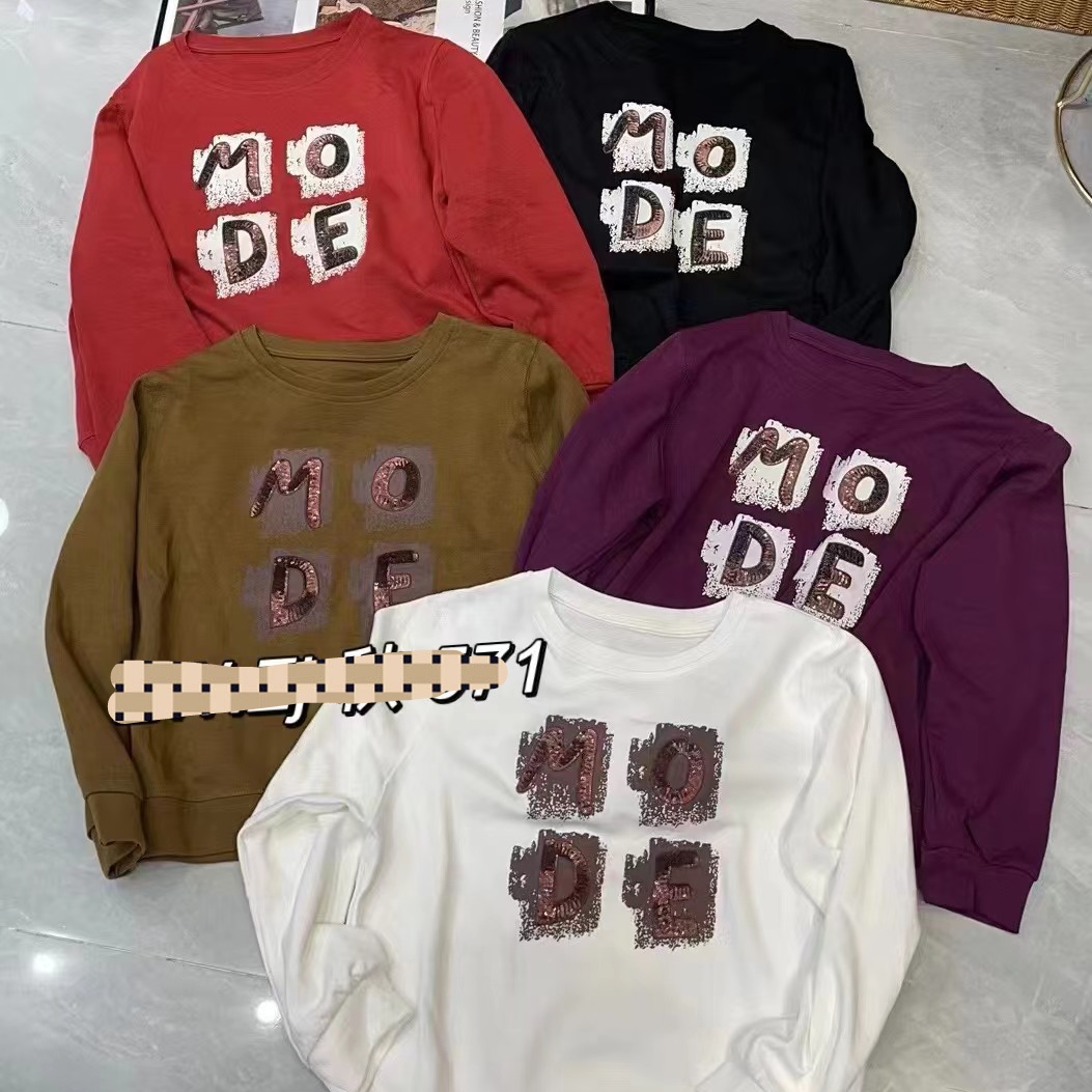 【编号拍】夏款圆领韩版上衣裤子休闲批发清货衣服长袖时尚百搭秋冬