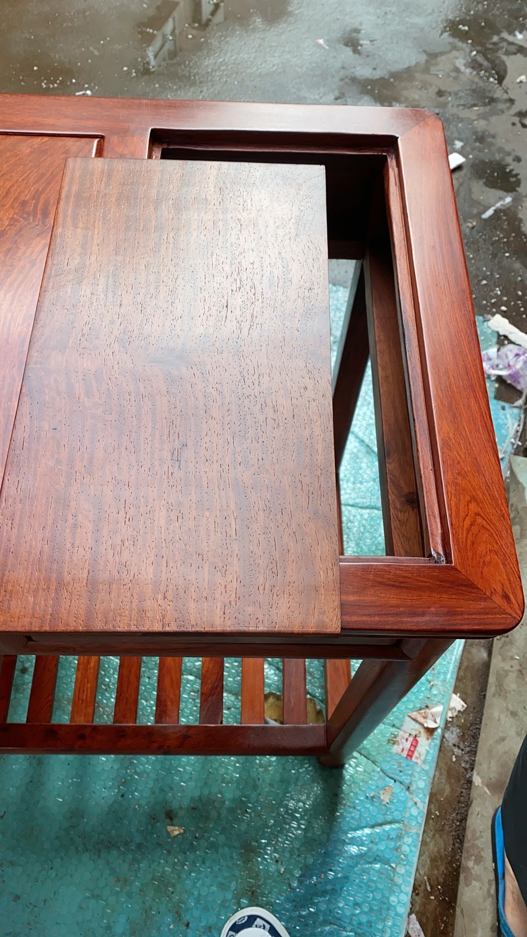 缅甸花茶台隔板37*20