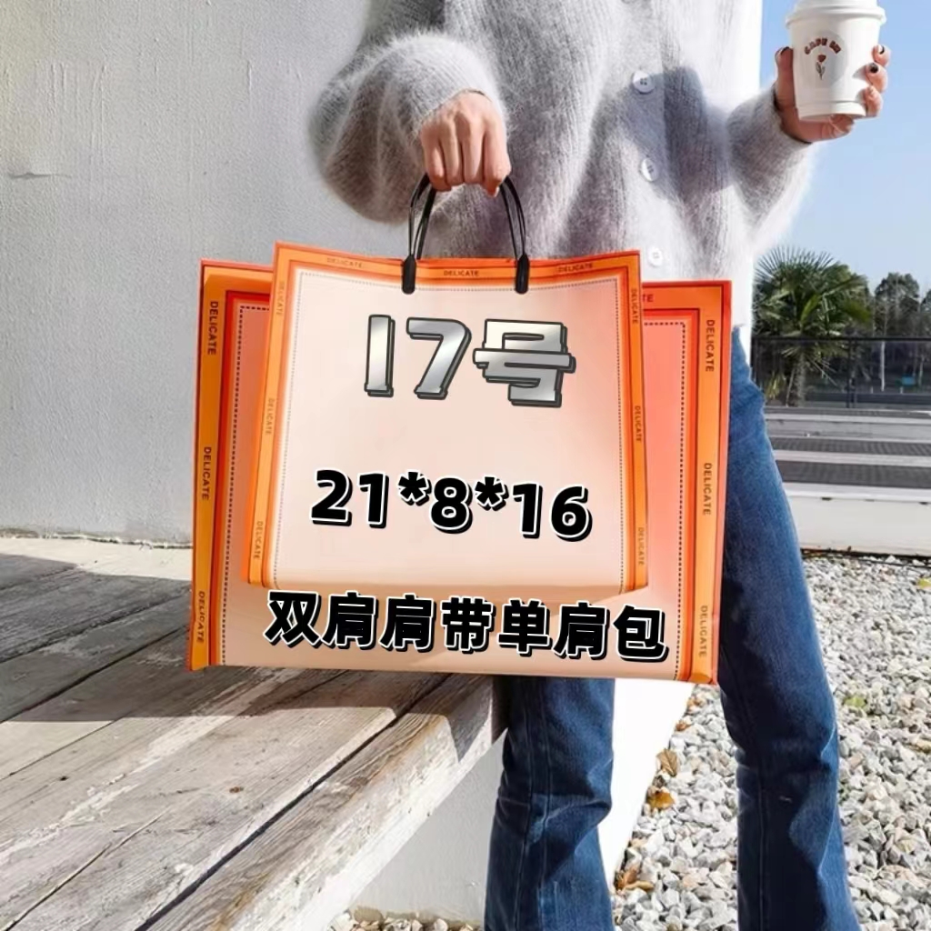 17号（H）洋气气质时尚双肩肩带单肩包6168#