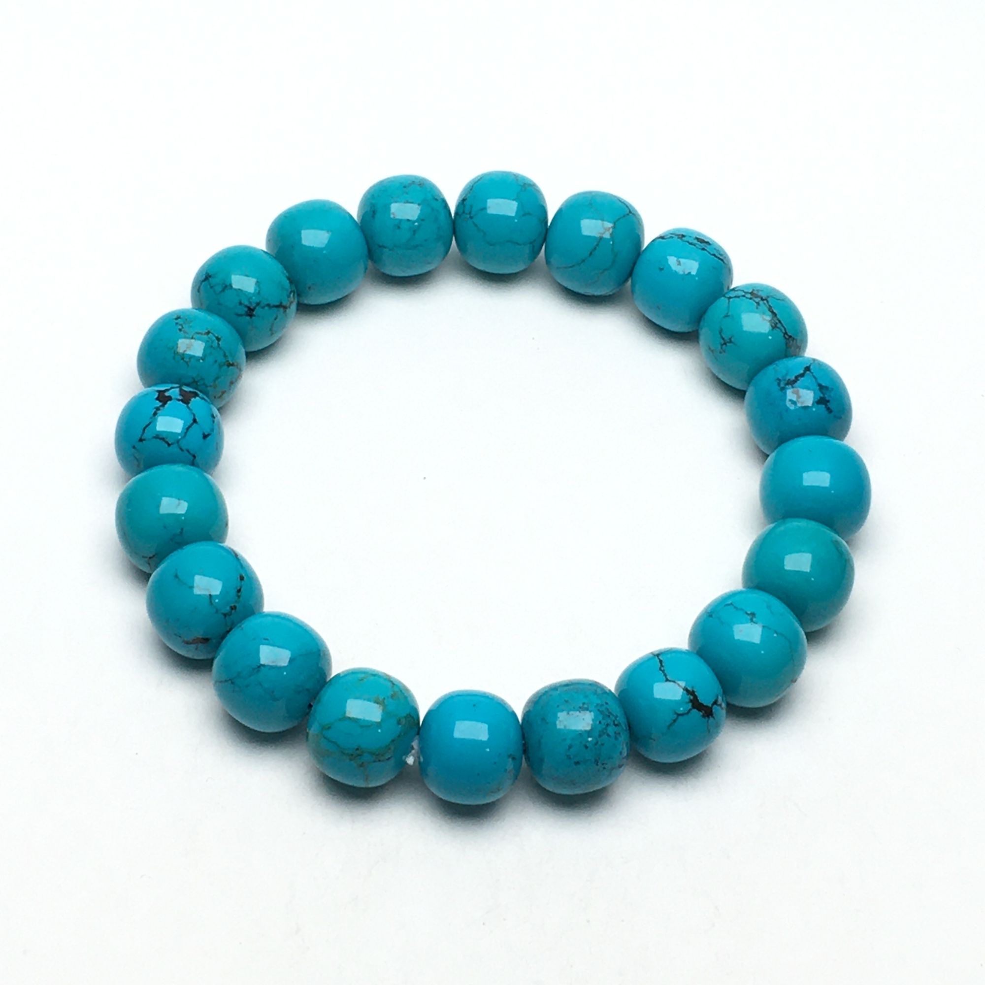 G914号拍品湖北松高瓷蓝手串 尺寸12 克重40.6g