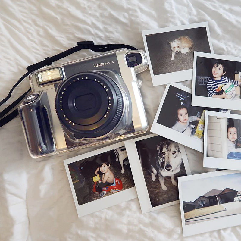 XFJI拍立得Wide300/210/200相机专用透明壳保护水晶壳便携收纳包