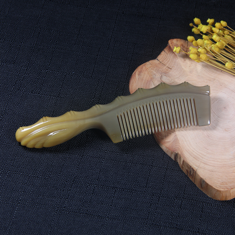 一个装精品牛角梳直播间挑选下单备注编号