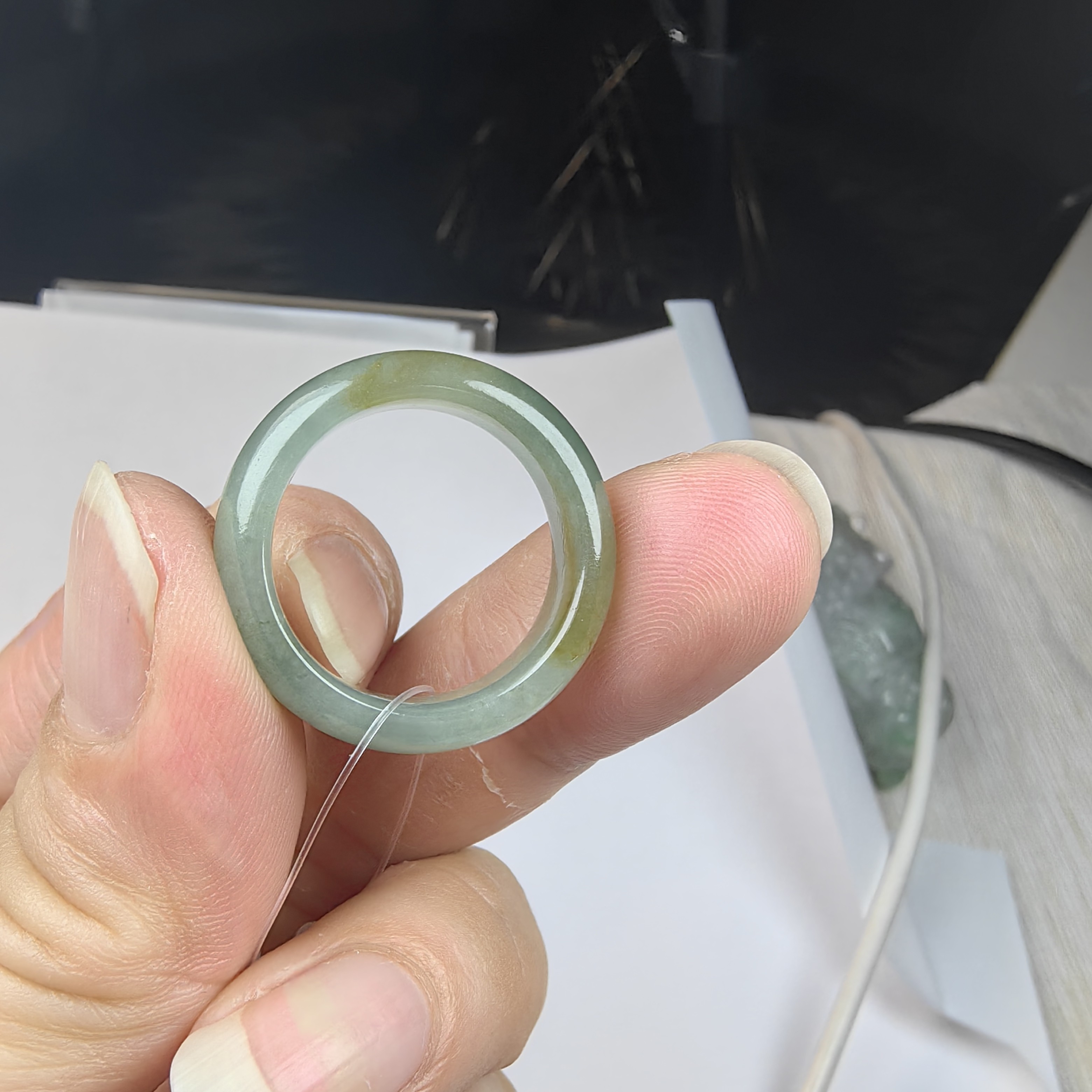 34131005-5天然翡翠戒圈