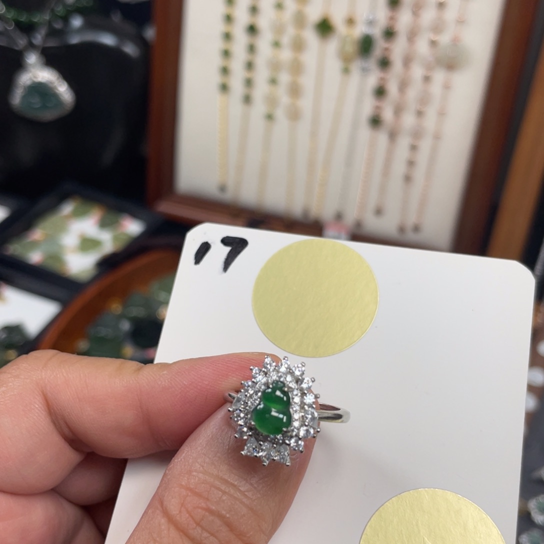 翡翠戒指未镶嵌翡翠17
