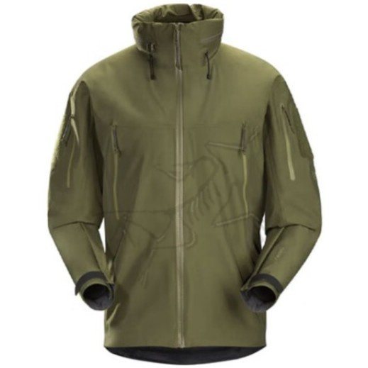 ARC'TERYX/始祖鸟军鸟Leaf Alpha Jacket Gen2纯色透气高领冲锋衣