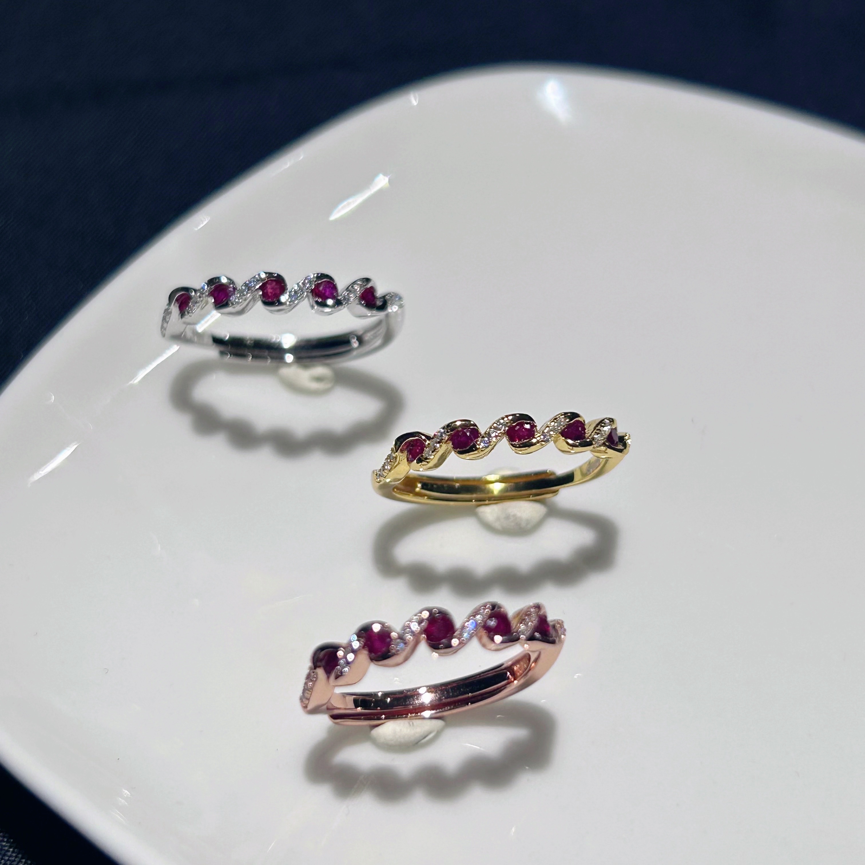 S925银红宝石戒指开口【多样性发一】【HBS024.25.26】