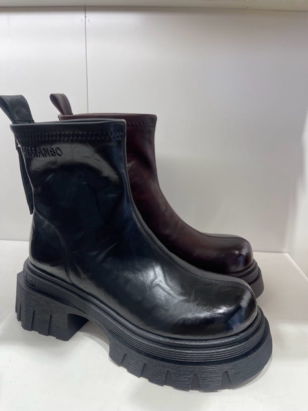 368224660LR漫步佳人棉款厚底烟管靴