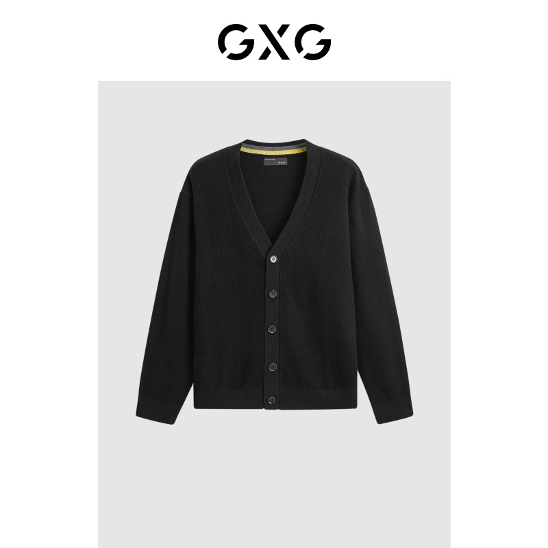 GXG男装 商场同款可机洗开襟毛衫 23年冬季新品#GEX13027774