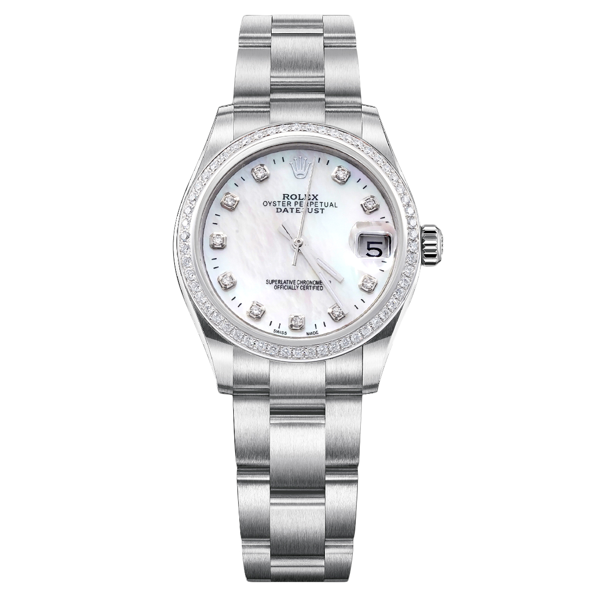 95新 Rolex/劳力士 女装日志型系列 68240腕表/后钻/WHT017412